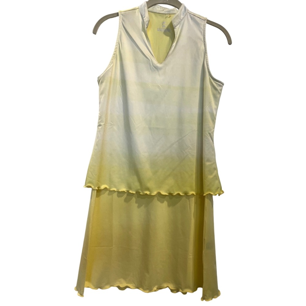 Savalino medium athletic tennis gold dress yellow ombré‎